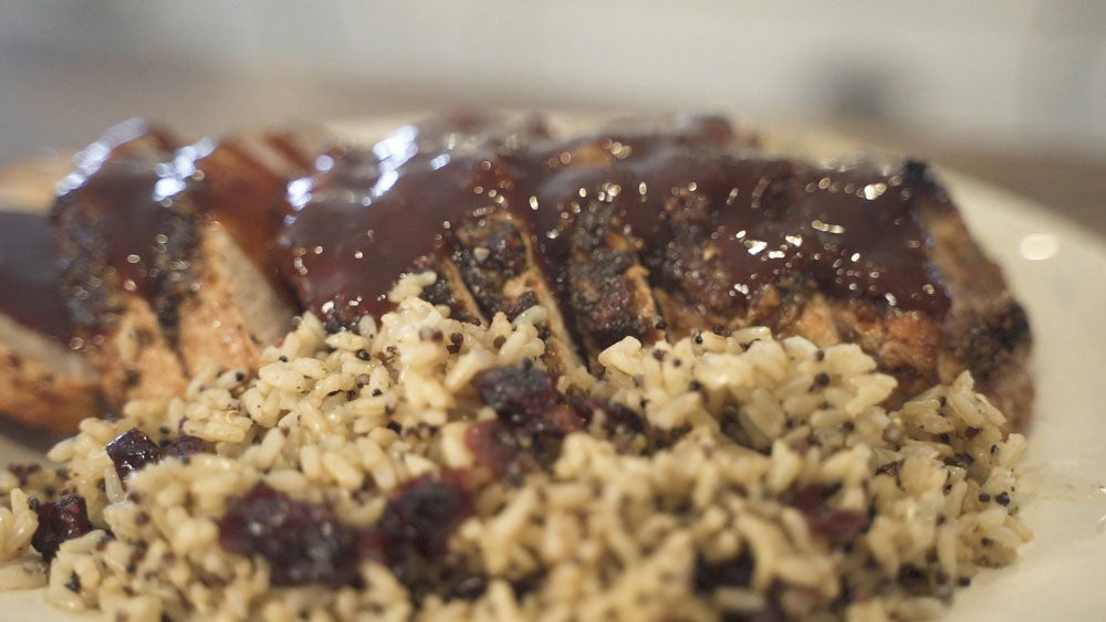 Pork Roast with Raspberry Chipotle Glaze