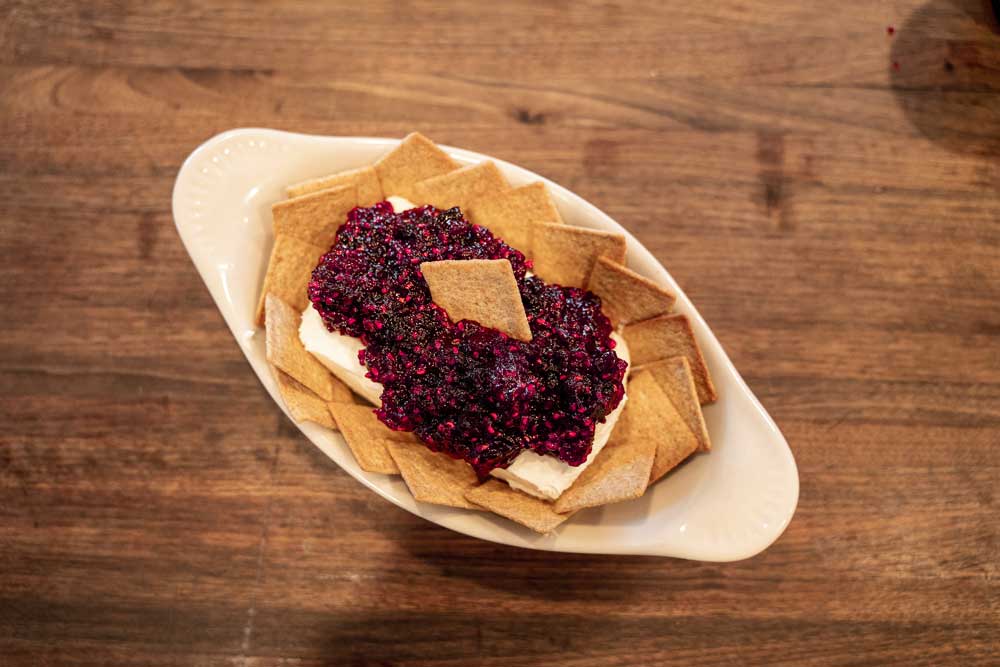 Cream Cheese and Jam Dip Chad's Raspberry Kitchen, Inc.