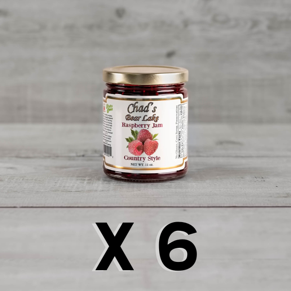 Case of 6 Country Style Raspberry Jam