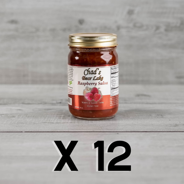 Case of 12 Warm & Sweet Raspberry Salsa