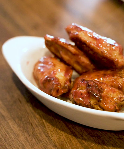 Raspberry Vinaigrette Wings