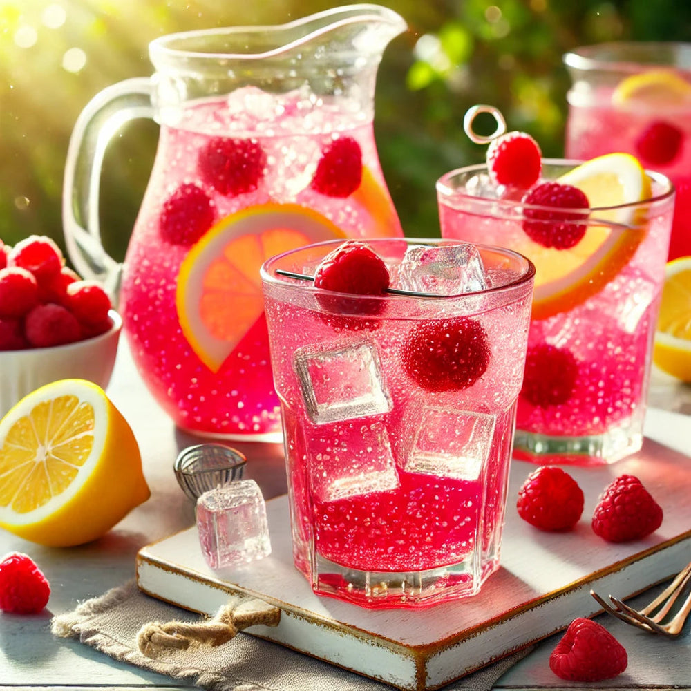 raspberry lemonade mocktail