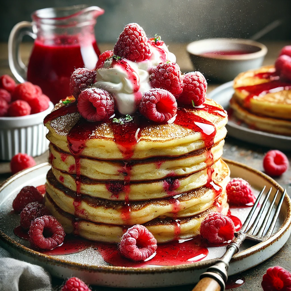 raspberry buttermilk pancake