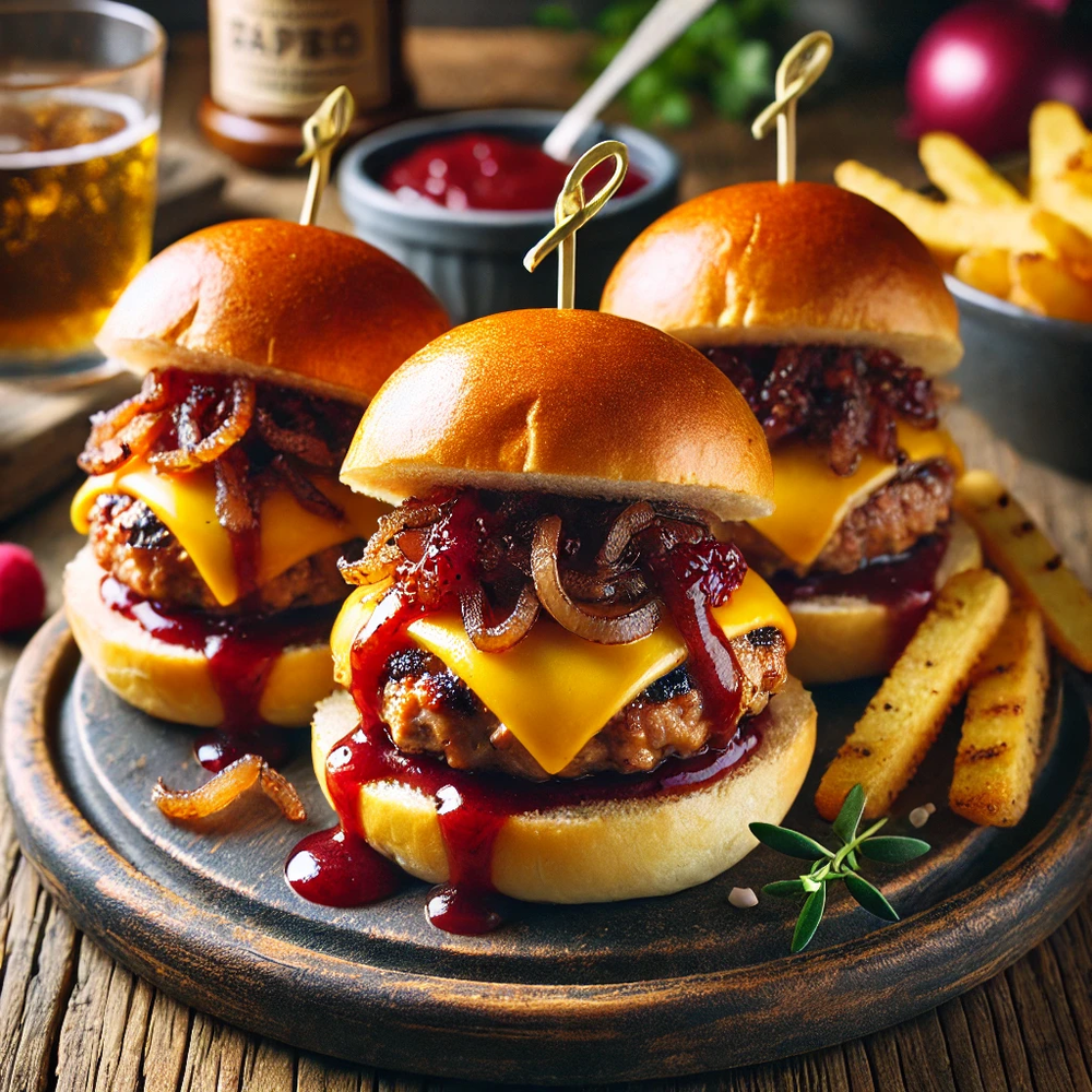 raspberry turkey bbq sliders