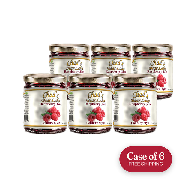 Case of 6 Country Style Raspberry Jam