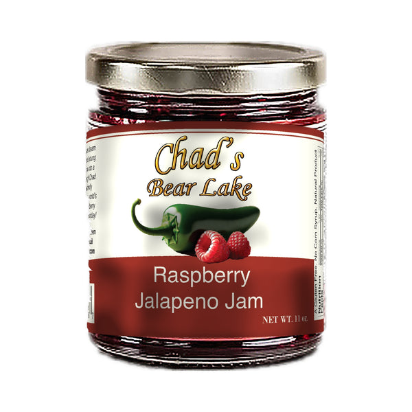Jar of Chad's Raspberry Jalapeno Jam, 2025 label