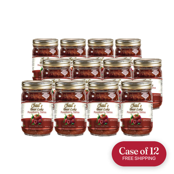 Case of 12 Warm & Sweet Raspberry Salsa