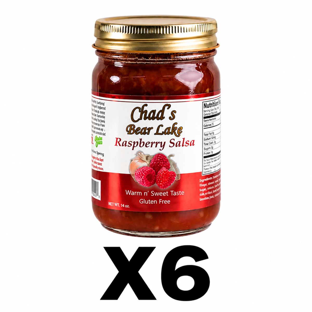 Case of 6 Warm & Sweet Raspberry Salsa