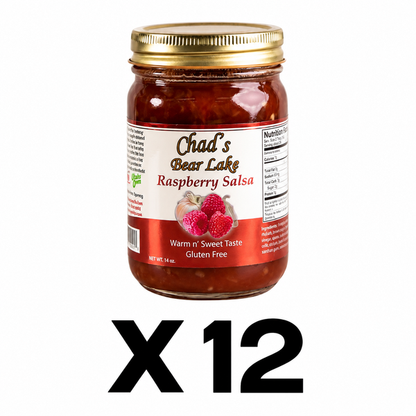 Case of 12 Warm & Sweet Raspberry Salsa