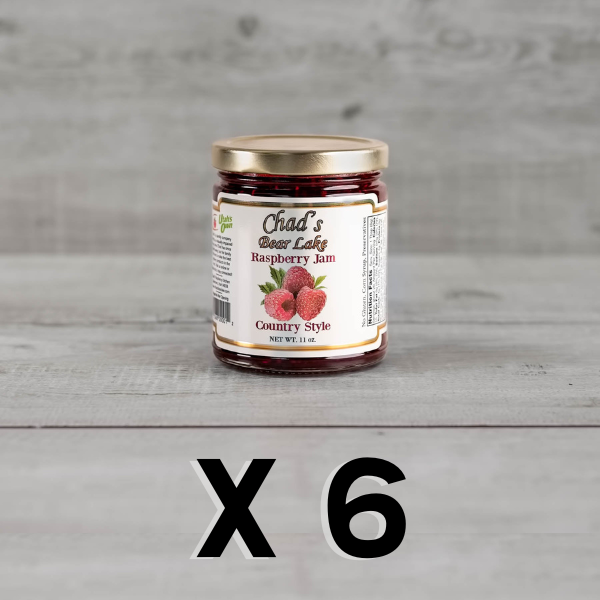 Case of 6 Country Style Raspberry Jam - Free Shipping